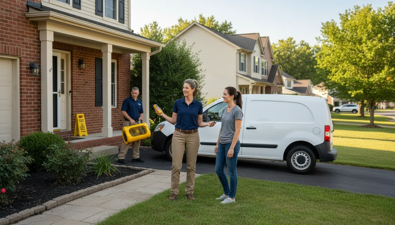 Residential water damage restoration in Gaston, NC